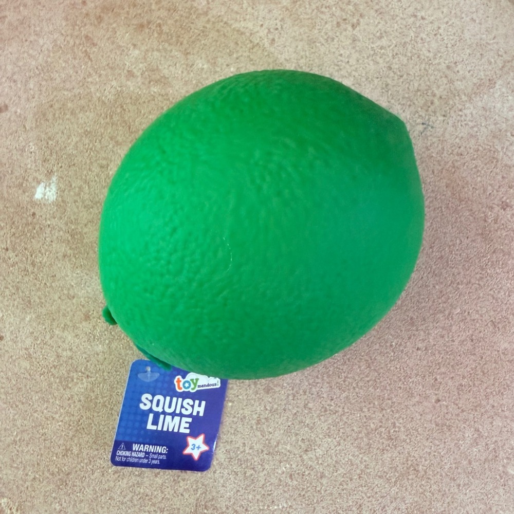 Squishy Lime Toymendous XL Jumbo Sensory Fidget Fruit Squeezy Toy